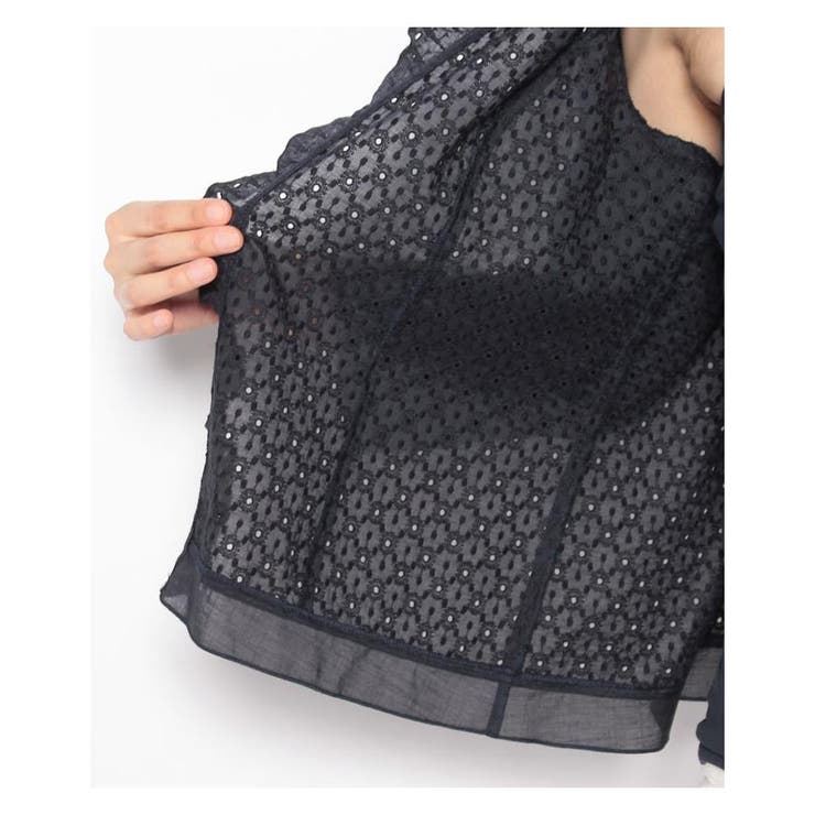 洗えるコットンレースジャケット | Leilian | 詳細画像5