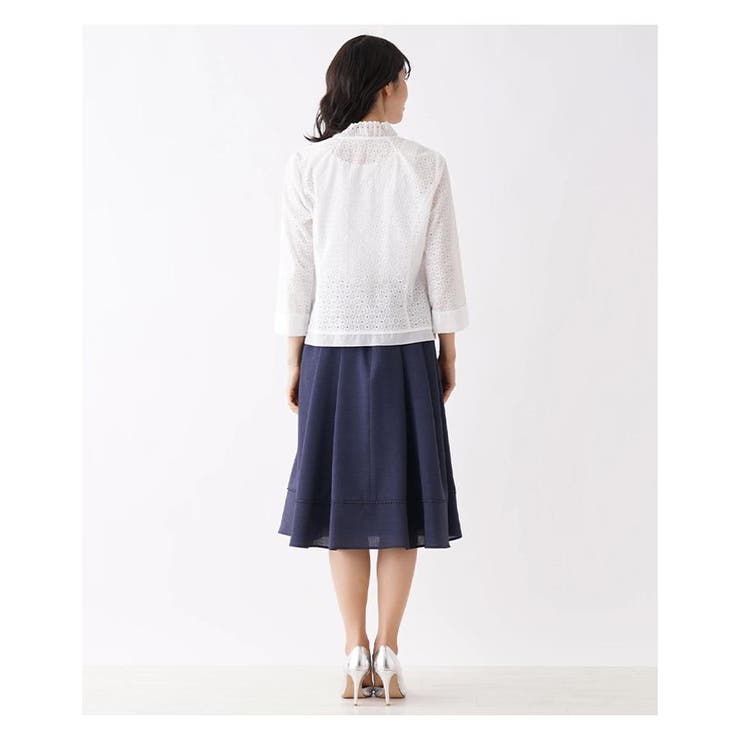 洗えるコットンレースジャケット | Leilian | 詳細画像17