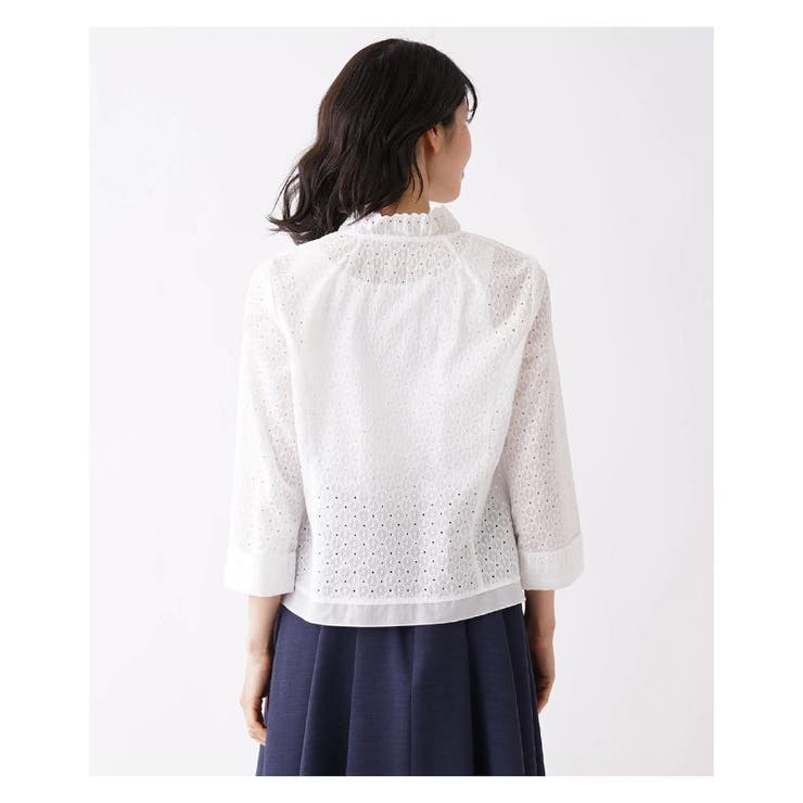 洗えるコットンレースジャケット | Leilian | 詳細画像20