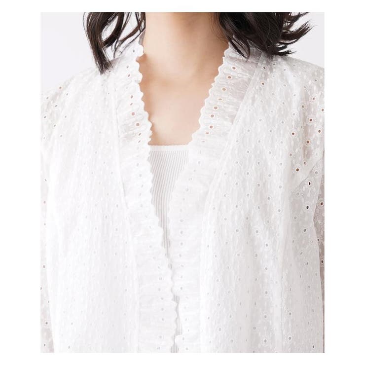 洗えるコットンレースジャケット | Leilian | 詳細画像21