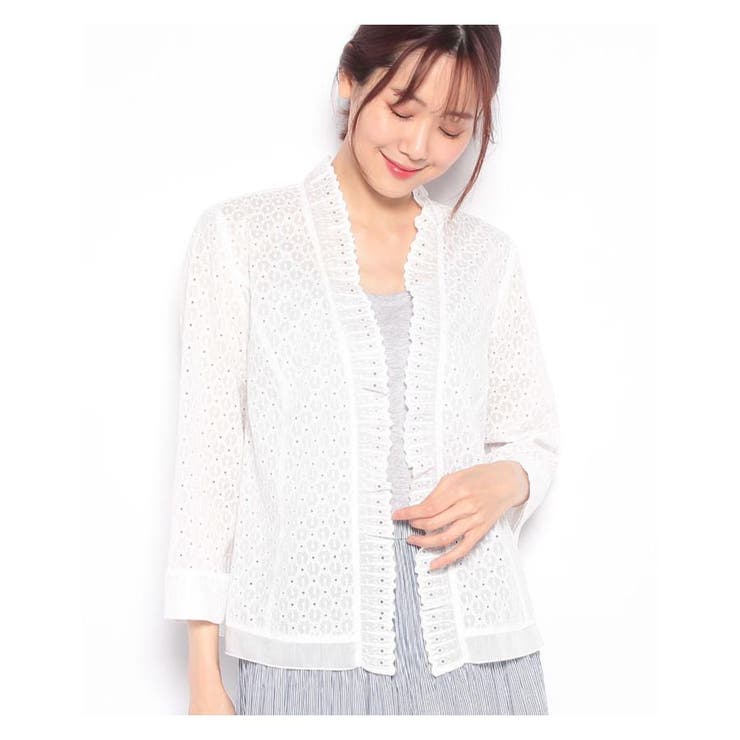 洗えるコットンレースジャケット | Leilian | 詳細画像14