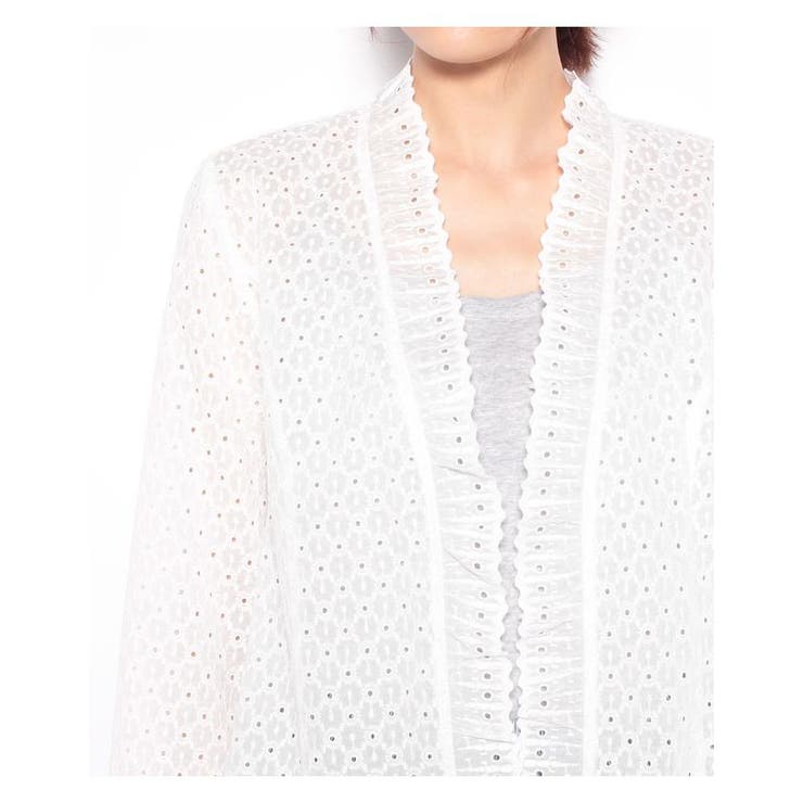 洗えるコットンレースジャケット | Leilian | 詳細画像11