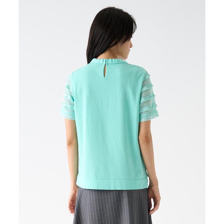フリンジレースニットトップス[品番：LAVW0019404]｜LANVIN