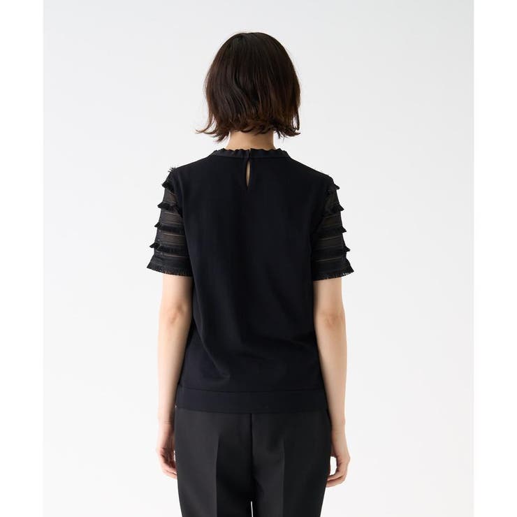 フリンジレースニットトップス[品番：LAVW0019404]｜LANVIN