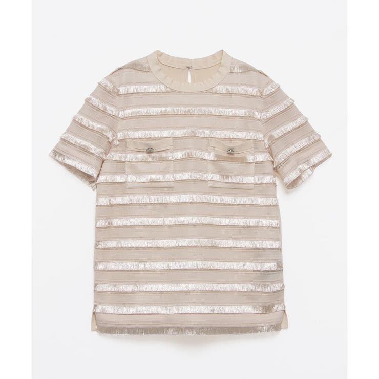 LANVIN COLLECTION / ランバン コレクション フリンジレースニットトップス フリンジレースニットトップス|LANVIN COLLECTION | LANVIN