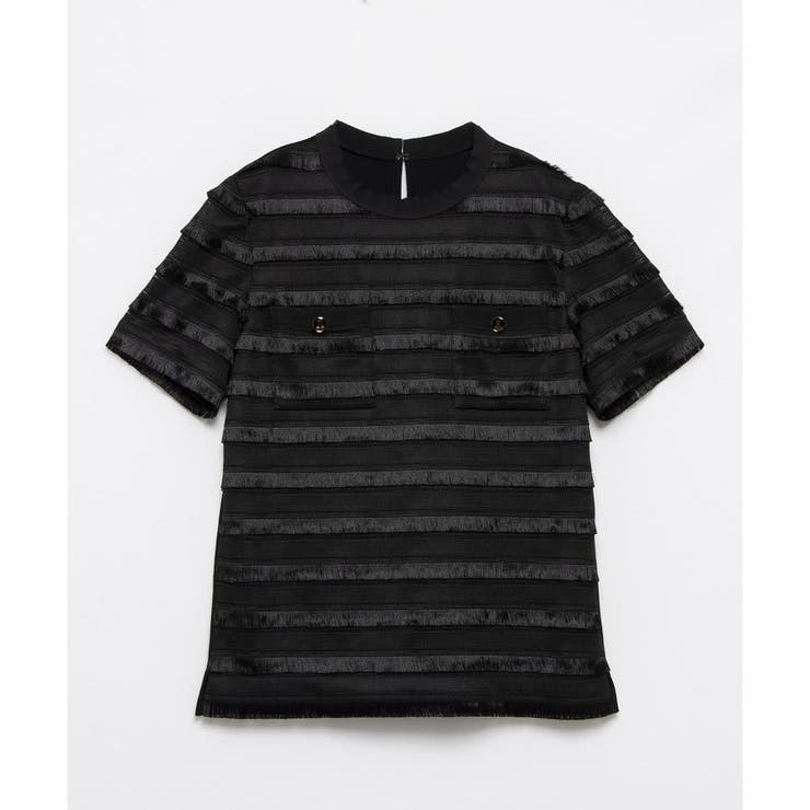 フリンジレースニットトップス[品番：LAVW0019404]｜LANVIN