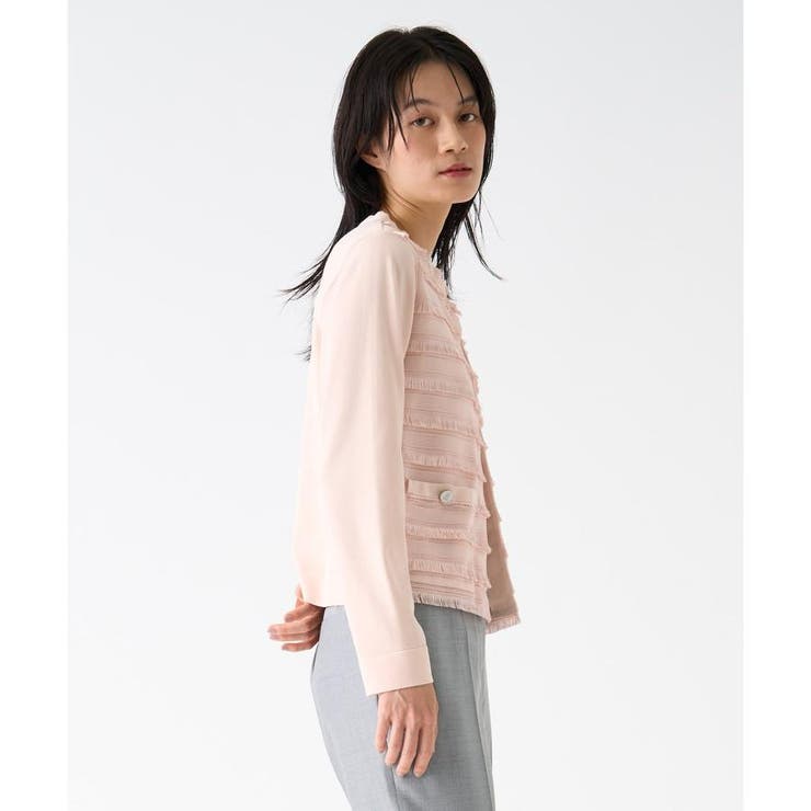 LANVIN COLLECTION / ランバン コレクション フリンジレースカーディガン LANVIN COLLECTION / ランバン コレクション フリンジレース