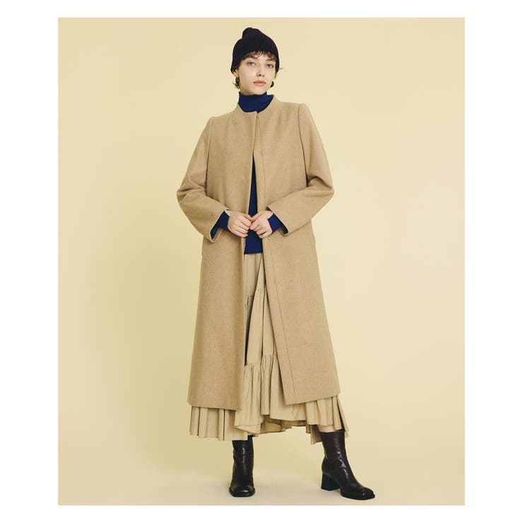 ボトルネックウールコート[品番：LAVW0006776]｜LANVIN en Bleu