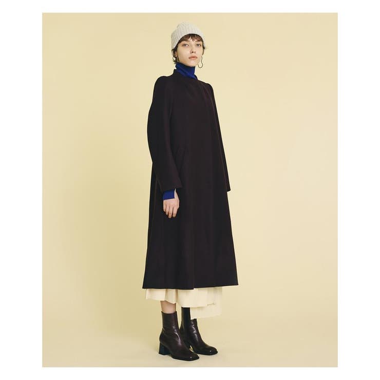 ボトルネックウールコート[品番：LAVW0006776]｜LANVIN en Bleu