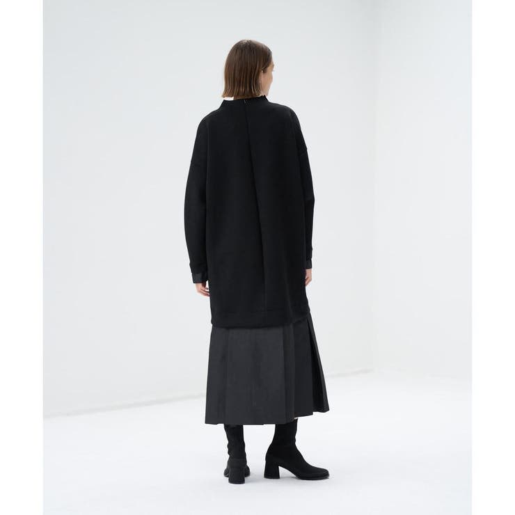 LANVIN ダンボール生地ワンピース ブラック 38 上品 タイトスカート