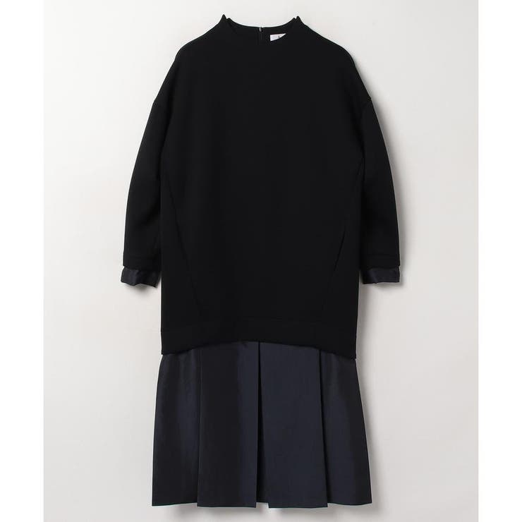 プリーツコンビダンボールワンピース[品番：LAVW0013059]｜LANVIN en