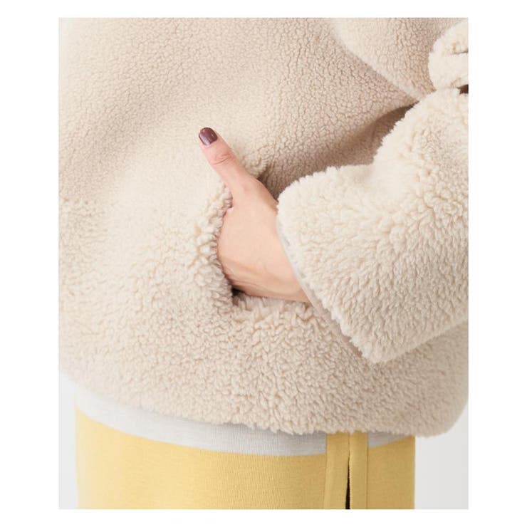 ノーカラーボアジャケット[品番：LAVW0005656]｜Leilian（レリアン）の