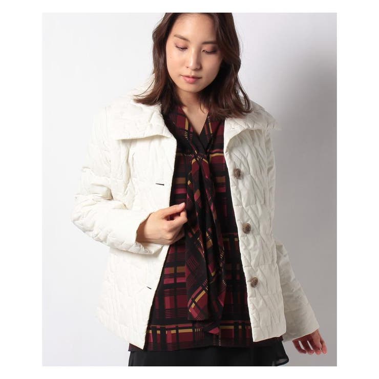 アイボリー | 中わたジャケット | Leilian