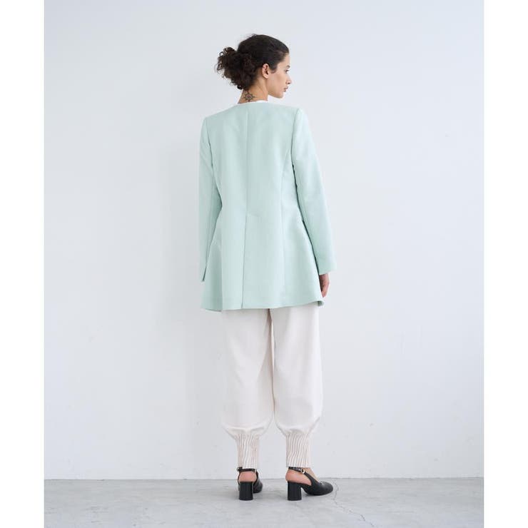 ランバンオンブルードライダブルクロスノーカラージャケット ドライダブルクロスノーカラージャケット | LANVIN en Bleu