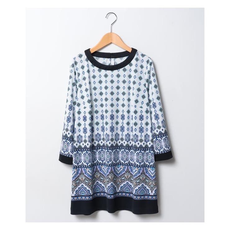 洗える幾何学柄チュニック | Leilian PLUS HOUSE | 詳細画像6