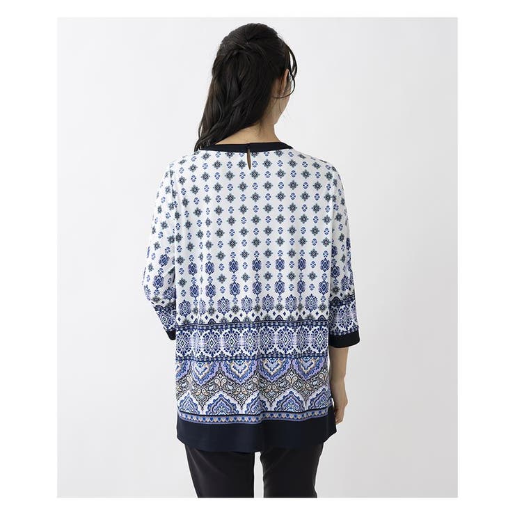 洗える幾何学柄チュニック | Leilian PLUS HOUSE | 詳細画像8