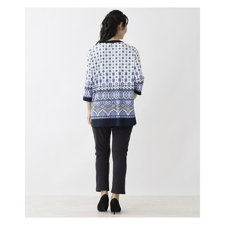 洗える幾何学柄チュニック | Leilian PLUS HOUSE | 詳細画像12