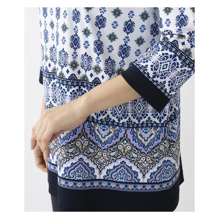 洗える幾何学柄チュニック | Leilian PLUS HOUSE | 詳細画像15