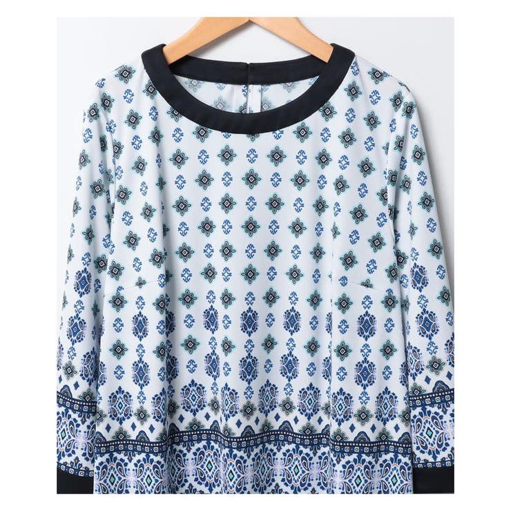 洗える幾何学柄チュニック | Leilian PLUS HOUSE | 詳細画像2