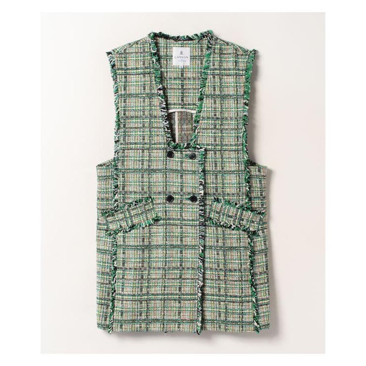 ミックスツイードベスト[品番：LAVW0008218]｜LANVIN en Bleu