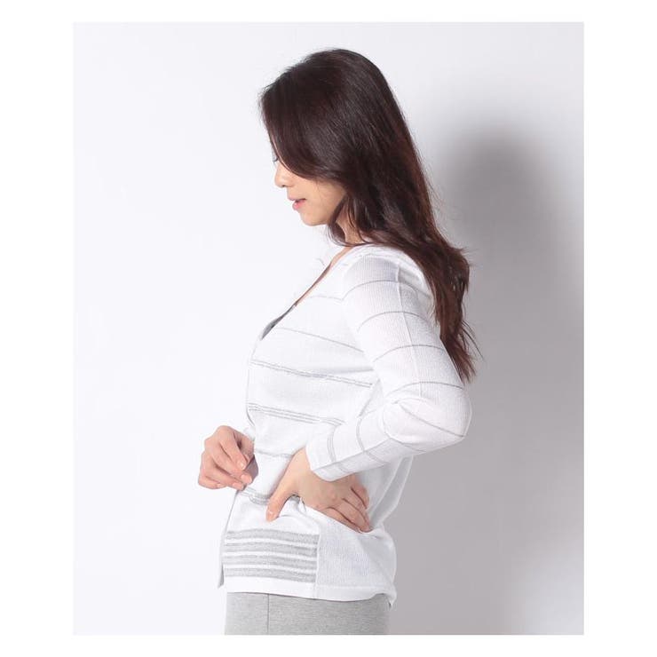 ラメボーダーカーディガン | Leilian | 詳細画像4