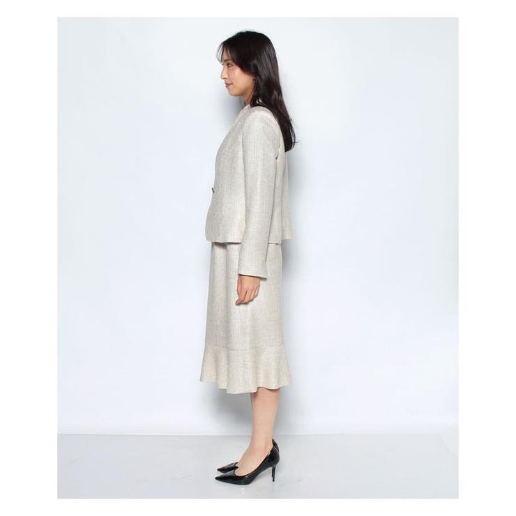 ノーカラージャケット&スカートスーツ | Leilian PLUS HOUSE | 詳細画像1