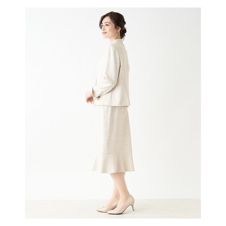 ノーカラージャケット&スカートスーツ | Leilian PLUS HOUSE | 詳細画像14