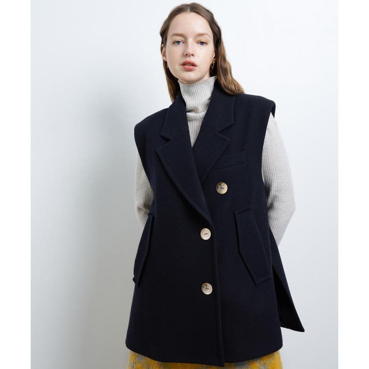 LANVAN ランバン パリ ロング　トレンチコート 紺 ベルト付フォーマル LANVAN ランバン パリ ロング トレンチコート 紺 ベルト付フォーマル