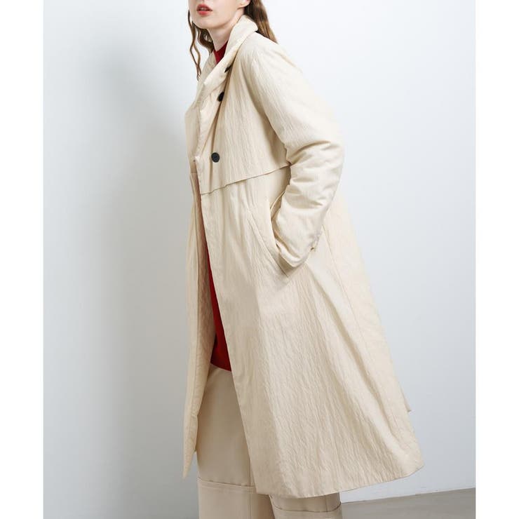 ランバン オン ブルー LANVIN en Bleu ウィンタートレンチコート （ベージュ）