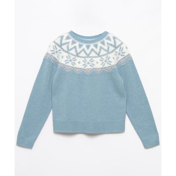 極美品・人気】ビームスゴルフ ノルディック柄 灰色 ニット 厚手