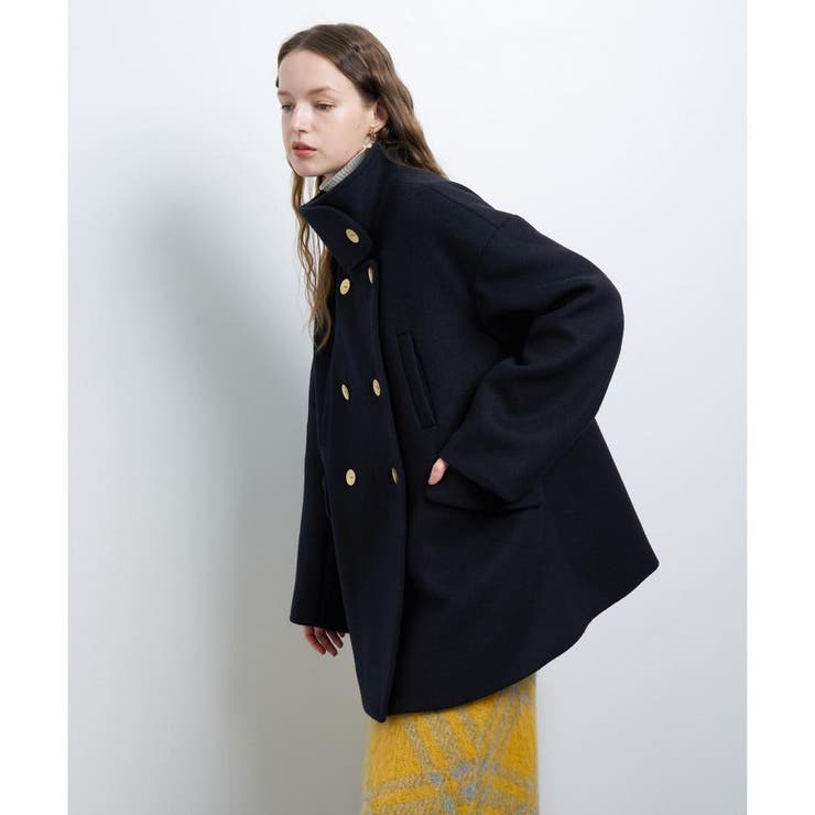 ダブルメルトンPコート[品番：LAVW0018864]｜LANVIN en Bleu（ランバン