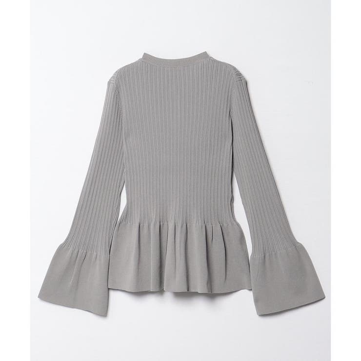 ランバン　トップス　ペプラム LANVIN en Bleu tシャツ ペプラムコンビプルオーバー レディース