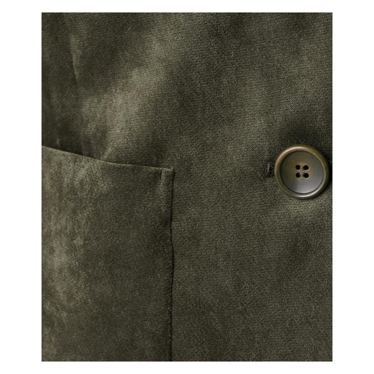 ベロア調テーラードジャケット[品番：LAVW0006457]｜Leilian（レリアン