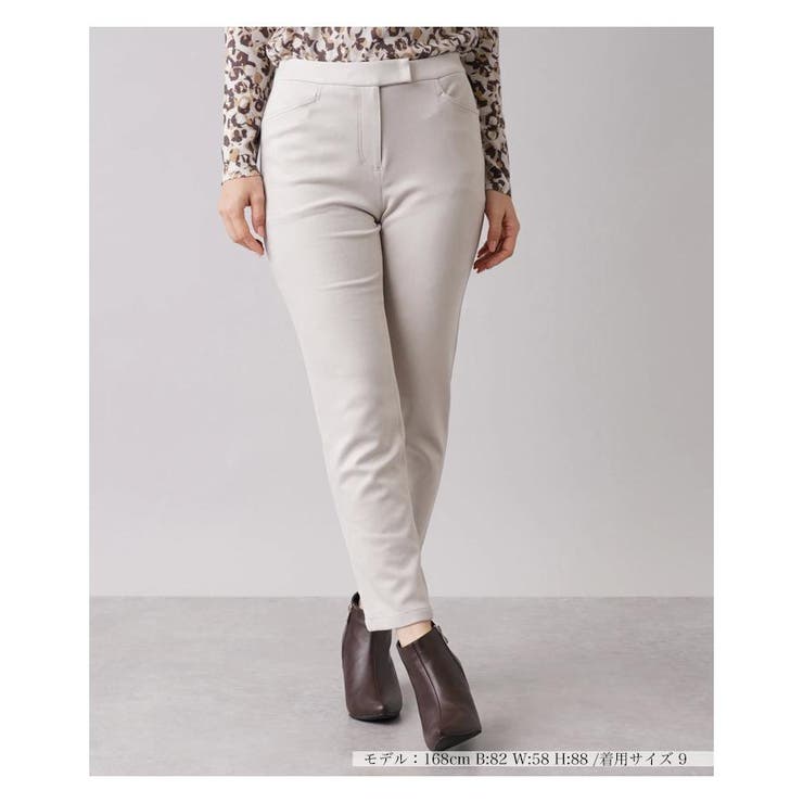 ライトグレー | ストレッチロングパンツ | Leilian