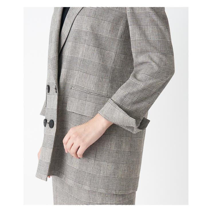 チェック柄ダブルジャケット[品番：LAVW0008656]｜LANVIN COLLECTION