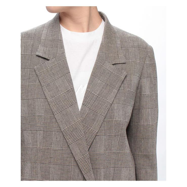 チェック柄ダブルジャケット[品番：LAVW0008656]｜LANVIN COLLECTION