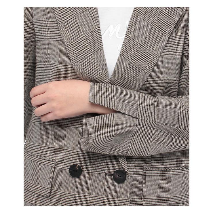 チェック柄ダブルジャケット[品番：LAVW0008656]｜LANVIN COLLECTION