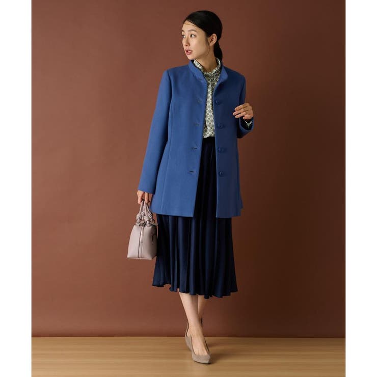 カシミヤスタンドカラーコート[品番：LAVW0017931]｜Leilian（レリアン