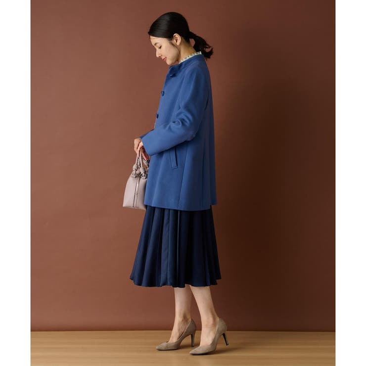 カシミヤスタンドカラーコート[品番：LAVW0017931]｜Leilian（レリアン