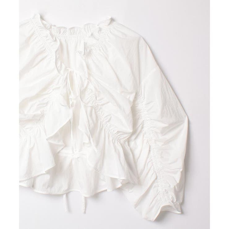 速乾ナイロンフリルブラウス[品番：LAVW0016027]｜LANVIN en