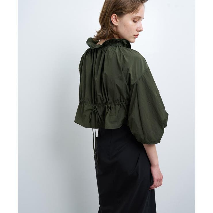 速乾ナイロンフリルブラウス[品番：LAVW0016027]｜LANVIN en