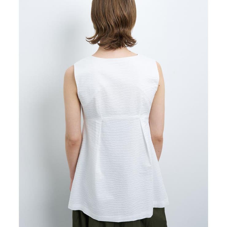 コットンリップルベスト[品番：LAVW0016213]｜LANVIN en Bleu 