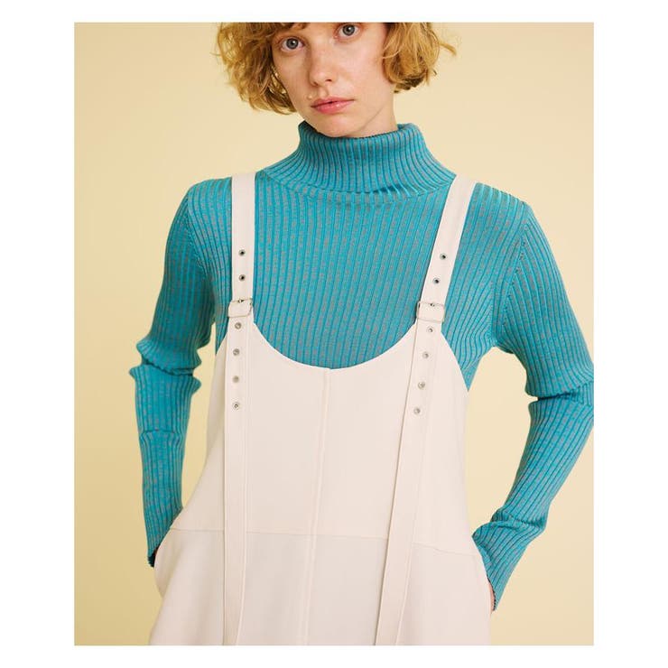 未使用　LANVIN en Bleu カルゼフレアジャンスカ　ワンピース LANVIN en Bleu カルゼフレアジャンスカワンピース