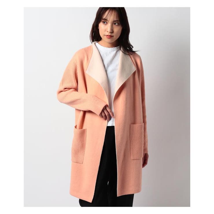 レリアン★カシミヤ30％入❗️ニットコート カシミヤハイネックコート【深喜毛織】|レリアン プラスハウス