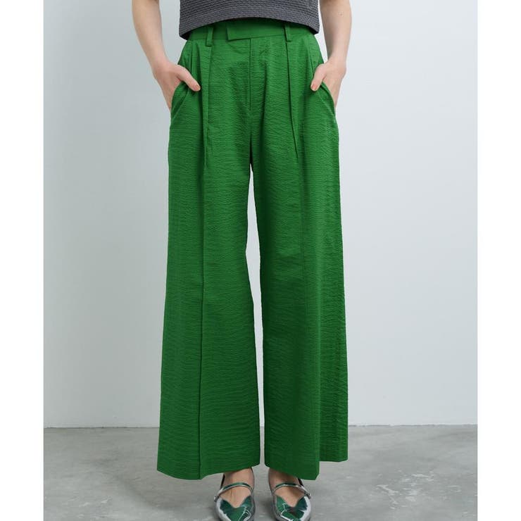 コットンリップルパンツ[品番：LAVW0016212]｜LANVIN en Bleu
