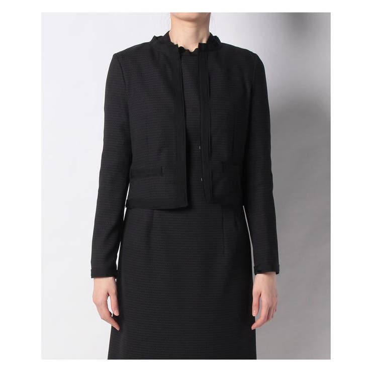LANVIN COLLECTION - ★美品 LANVIN ランバンコレクション  ノーカラージャケット 38 ☆美品 LANVIN ランバンコレクション ノーカラージャケット 38