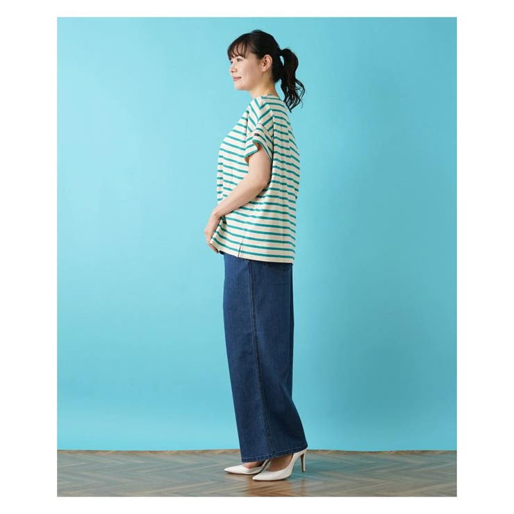 入荷now 安全 ボーダーTシャツ[品番：LAVW0014288]｜Leilian PLUS HOUSE トップス