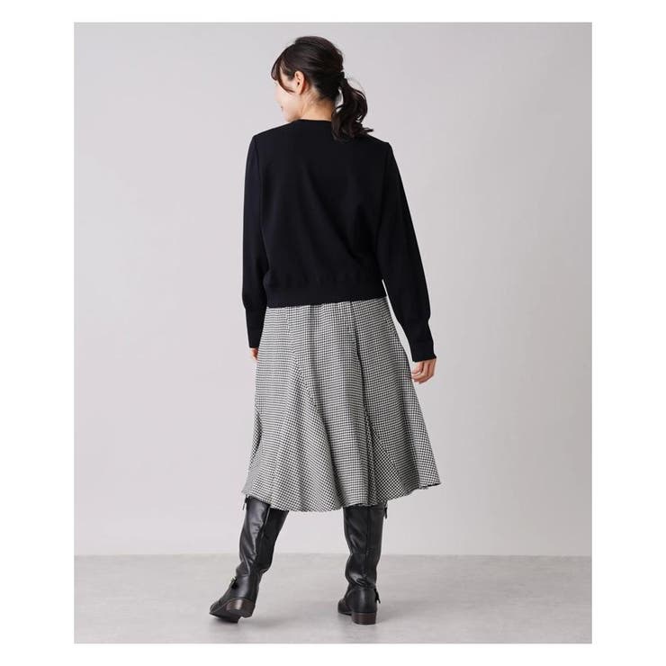 Leilian レリアン セットアップ ジャケット スカート千鳥格子 15+ Leilian レリアン セットアップ ジャケット スカート千鳥格子 15+