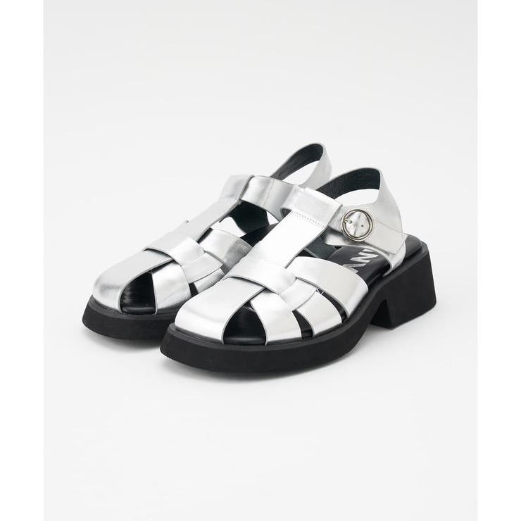 レザーグルカサンダル[品番：LAVW0014204]｜LANVIN en Bleu（ランバン