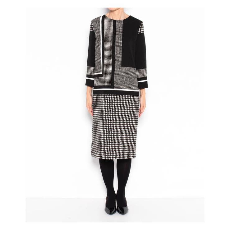 LANVIN COLLECTION グレンチェックスカート(サイズ40) LANVIN COLLECTION グレンチェックスカート(サイズ40)